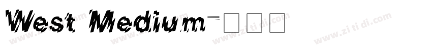 West Medium字体转换